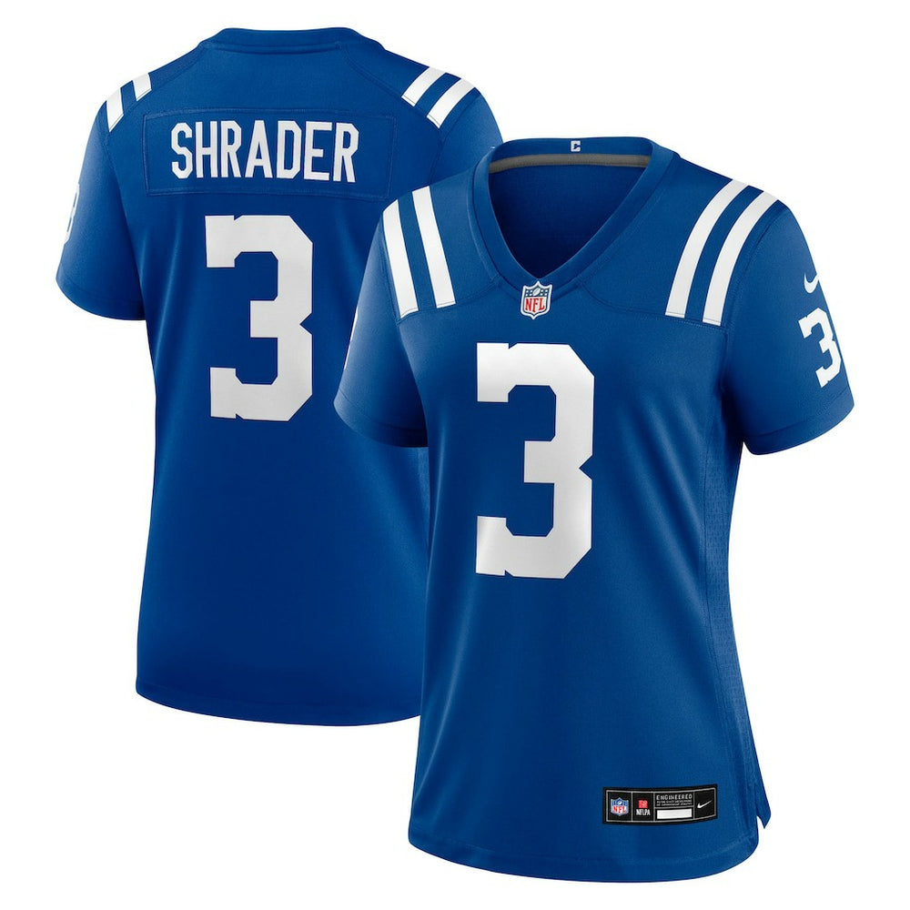 NFL Indianapolis Colts Spencer Shrader  Women's Team Game Jersey