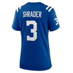 NFL Indianapolis Colts Spencer Shrader  Women's Team Game Jersey