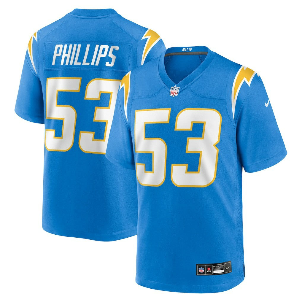 NFL Los Angeles Chargers Del'Shawn Phillips  Team Game Jersey