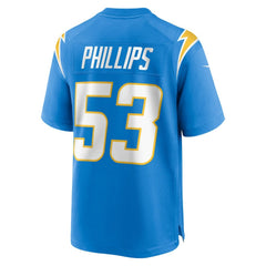 NFL Los Angeles Chargers Del'Shawn Phillips  Team Game Jersey