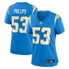 NFL Los Angeles Chargers Del'Shawn Phillips  Women's Team Game Jersey