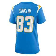NFL Los Angeles Chargers Tyler Conklin  Women's Team Game Jersey