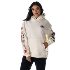NFL Kansas City Chiefs The Wild Collective Unisex Stacked Graphic Sleeve Fleece Hoodie
