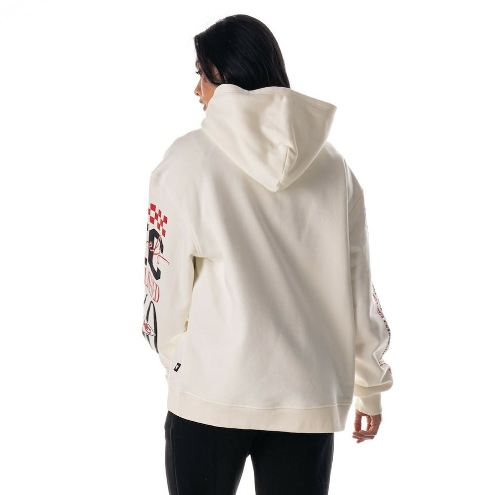 NFL Kansas City Chiefs The Wild Collective Unisex Stacked Graphic Sleeve Fleece Hoodie