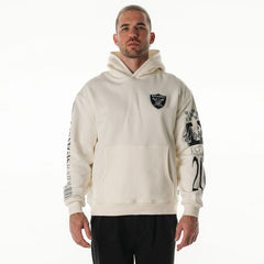 NFL Las Vegas Raiders The Wild Collective Unisex Stacked Graphic Sleeve Fleece Hoodie