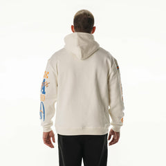 NFL Los Angeles Chargers The Wild Collective Unisex Stacked Graphic Sleeve Fleece Hoodie