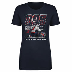 Alexander Ovechkin Washington Capitals 500 Level Women's NHL All-Time Leading Goal Scorer Grunge T-Shirt