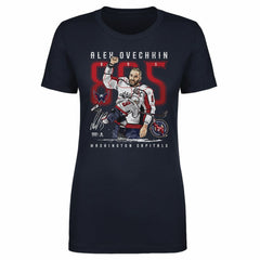 Alexander Ovechkin Washington Capitals 500 Level Women's NHL All-Time Leading Goal Scorer The Shot T-Shirt