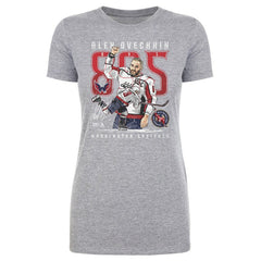 Alexander Ovechkin Washington Capitals 500 Level Women's NHL All-Time Leading Goal Scorer The Shot T-Shirt