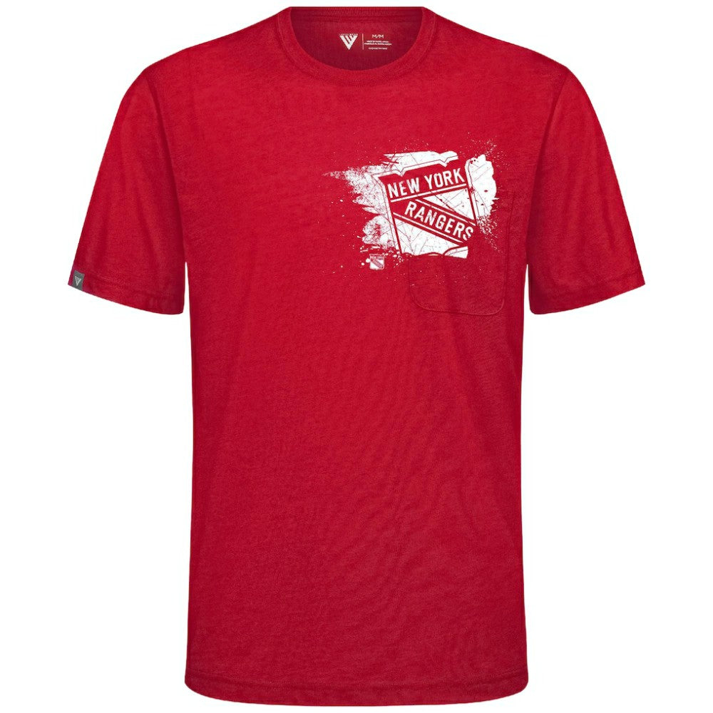 New York Rangers Levelwear Focal Blasted T-Shirt