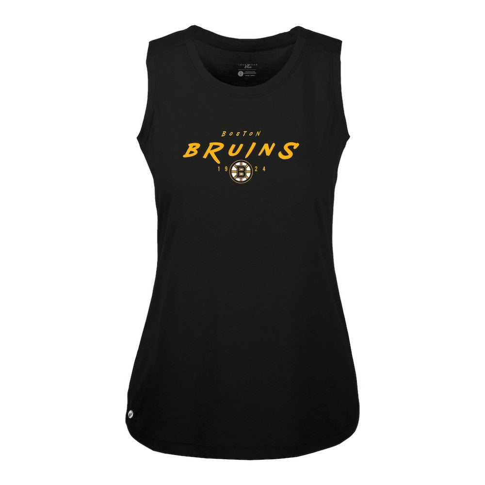 Boston Bruins Levelwear Women's Macy Scratched Tank Top