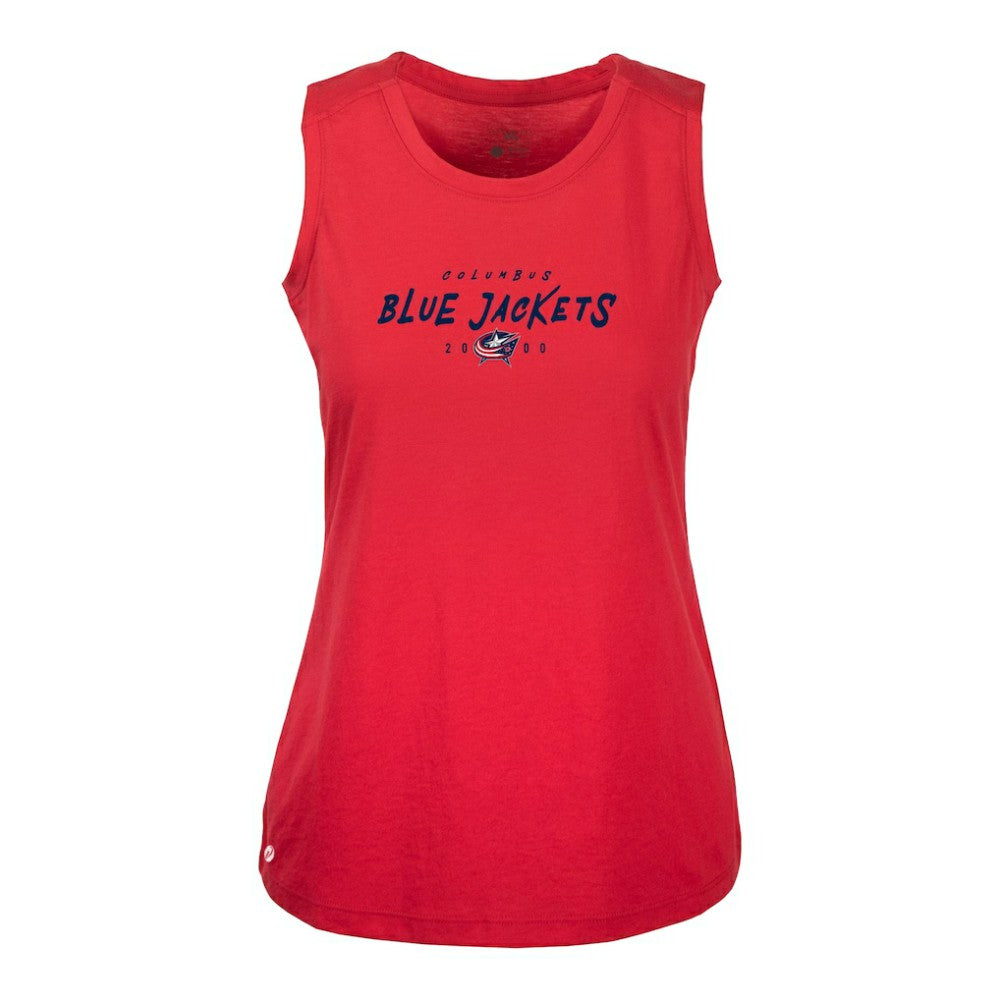Columbus Blue Jackets Levelwear Women's Macy Scratched Tank Top