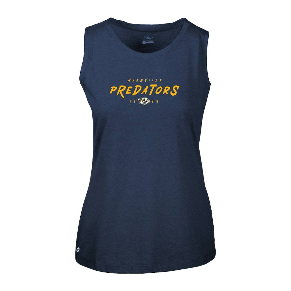 Nashville Predators Levelwear Women's Macy Scratched Tank Top