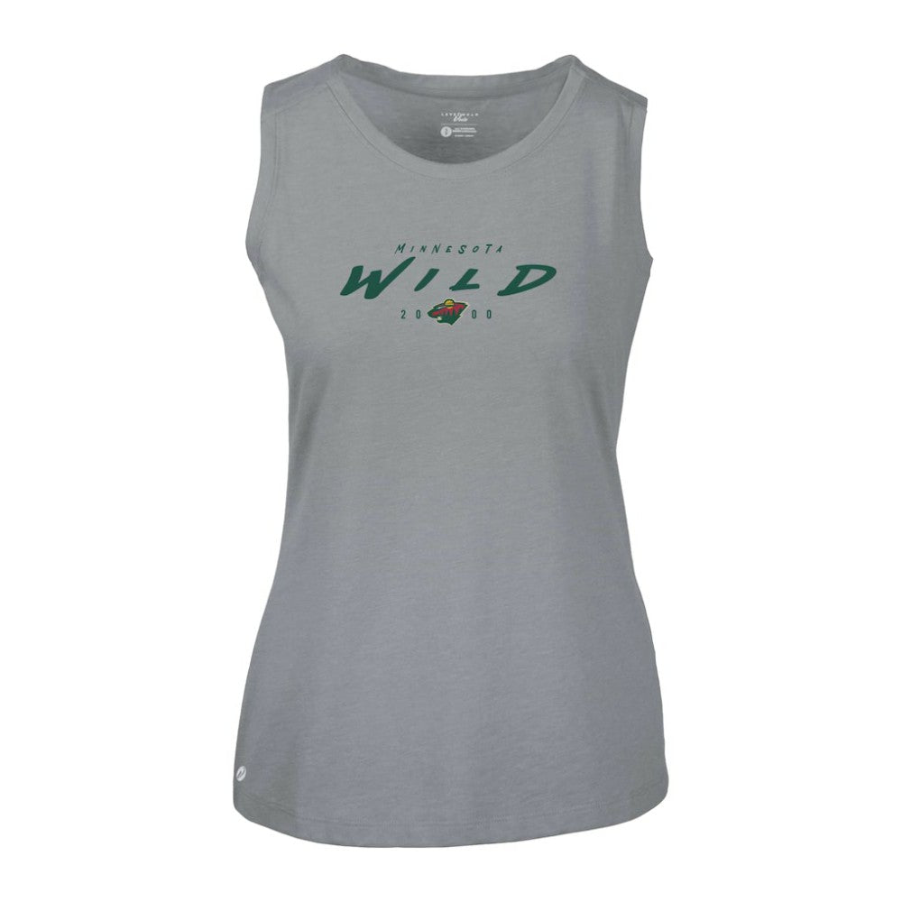 Minnesota Wild Levelwear Women's Macy Scratched Tank Top