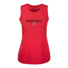 Carolina Hurricanes Levelwear Women's Macy Scratched Tank Top