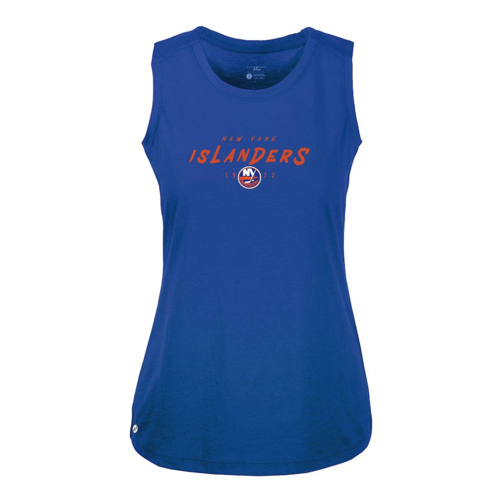 New York Islanders Levelwear Women's Macy Scratched Tank Top