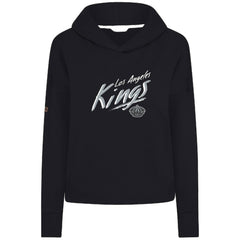 Los Angeles Kings Levelwear Women's Sweet Sizzle Tri-Blend Cropped Pullover Hoodie