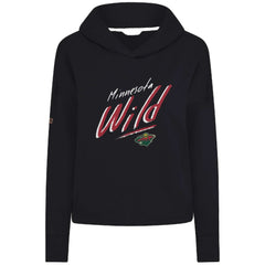 Minnesota Wild Levelwear Women's Sweet Sizzle Tri-Blend Cropped Pullover Hoodie