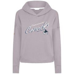Vancouver Canucks Levelwear Women's Sweet Sizzle Tri-Blend Cropped Pullover Hoodie