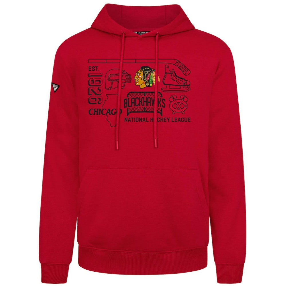 Chicago Blackhawks Levelwear Podium Campaign Pullover Hoodie