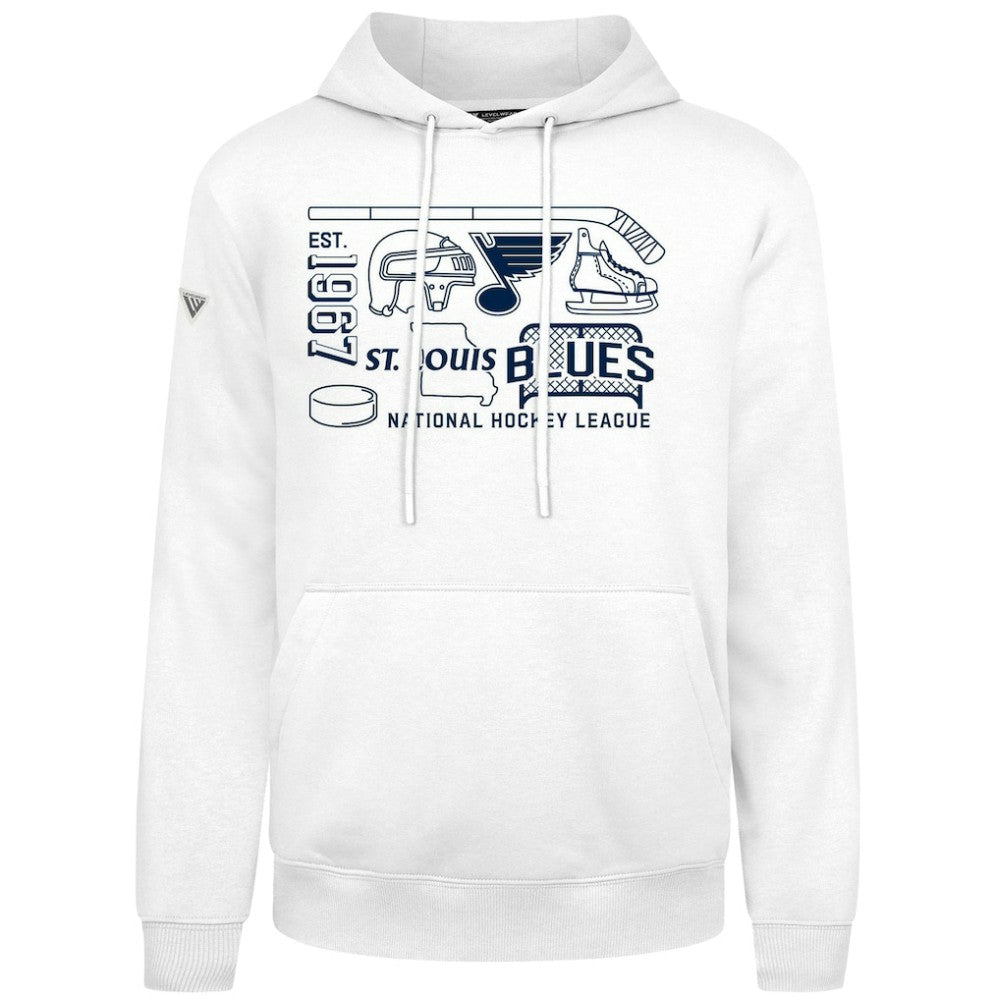 St. Louis Blues Levelwear Podium Campaign Pullover Hoodie