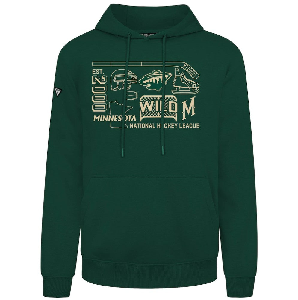 Minnesota Wild Levelwear Podium Campaign Pullover Hoodie