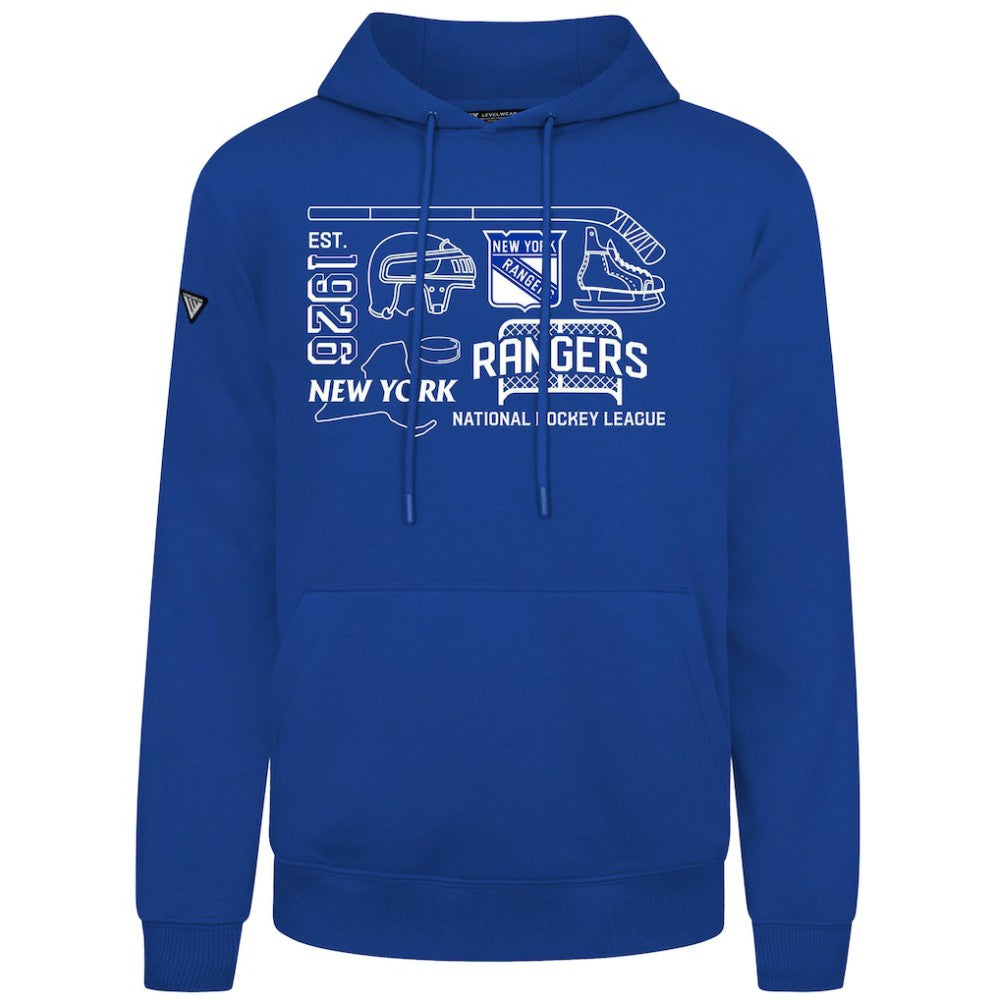 New York Rangers Levelwear Podium Campaign Pullover Hoodie