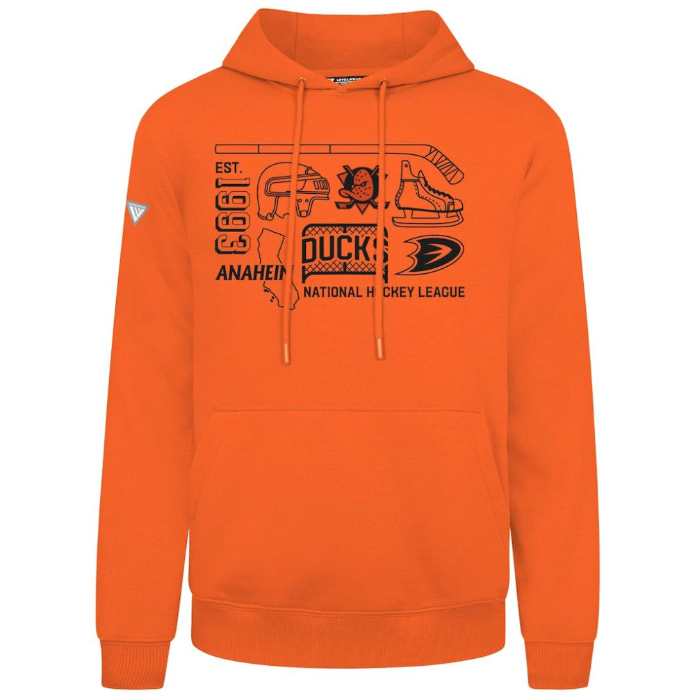 Anaheim Ducks Levelwear Podium Campaign Pullover Hoodie