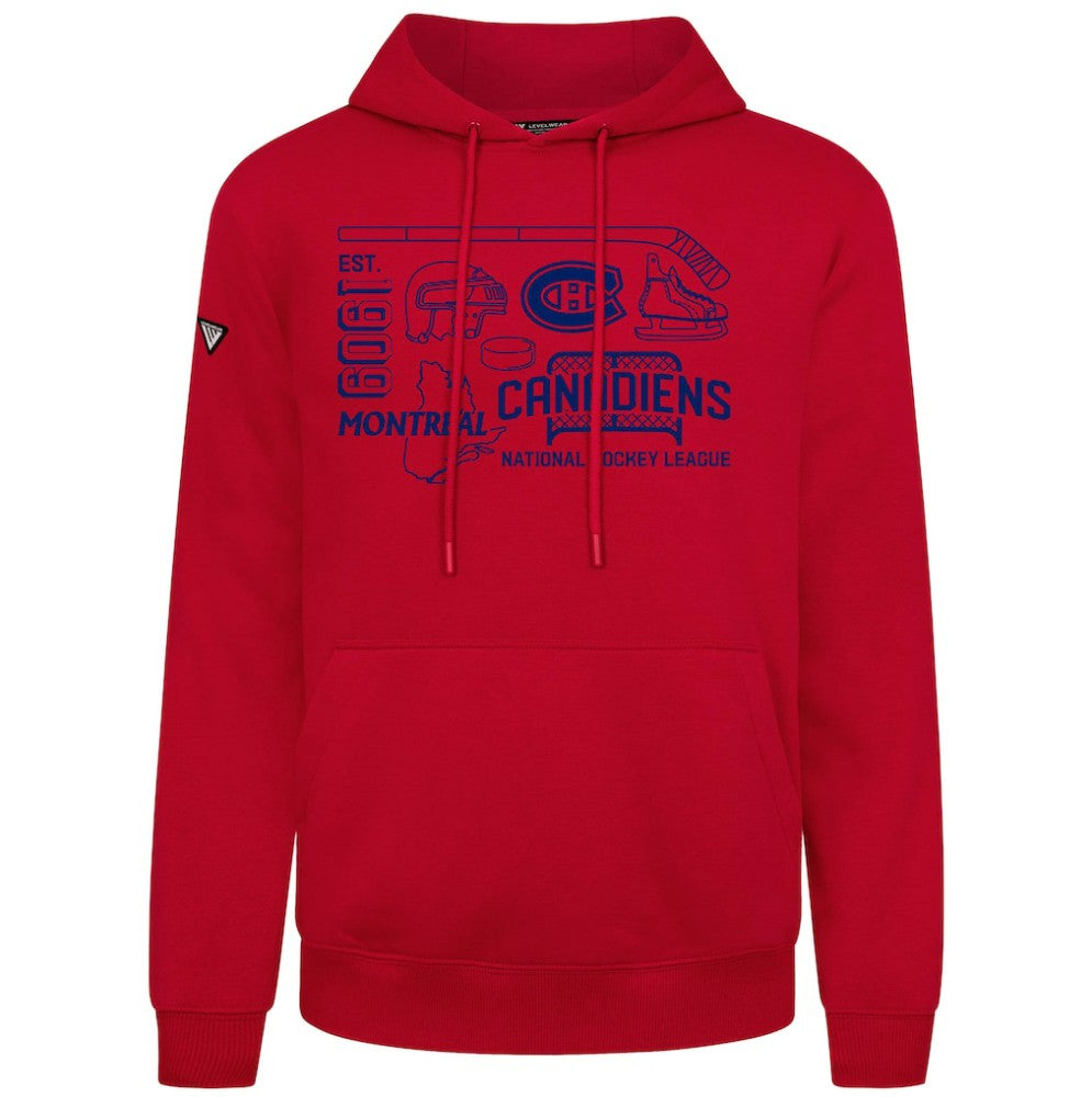 Montreal Canadiens Levelwear Podium Campaign Pullover Hoodie