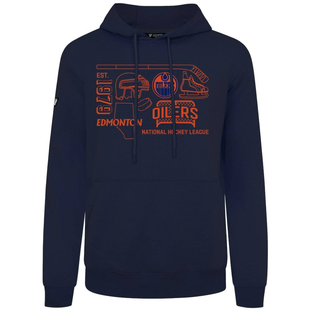 Edmonton Oilers Levelwear Podium Campaign Pullover Hoodie
