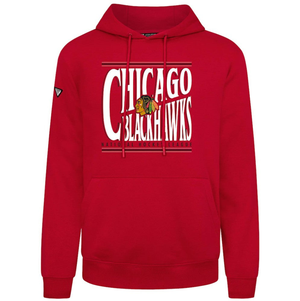 Chicago Blackhawks Levelwear Podium Powerhouse Pullover Hoodie