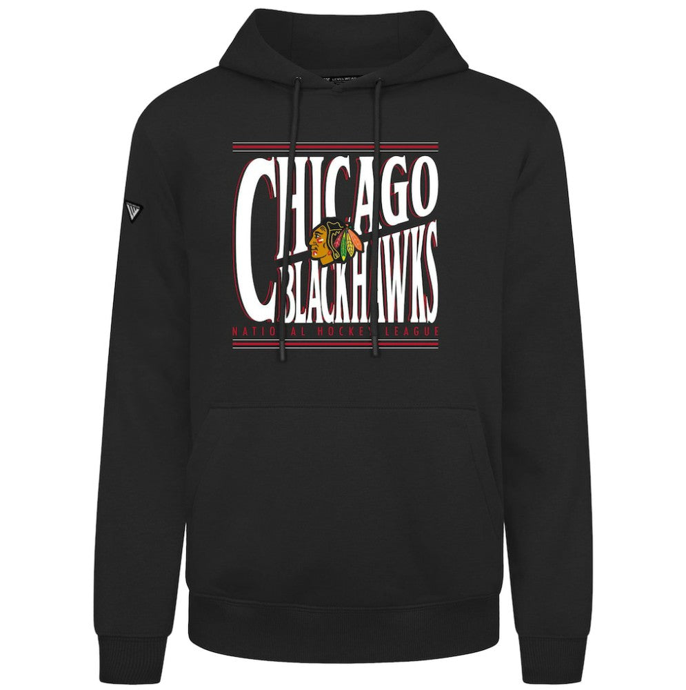 Chicago Blackhawks Levelwear Podium Powerhouse Pullover Hoodie