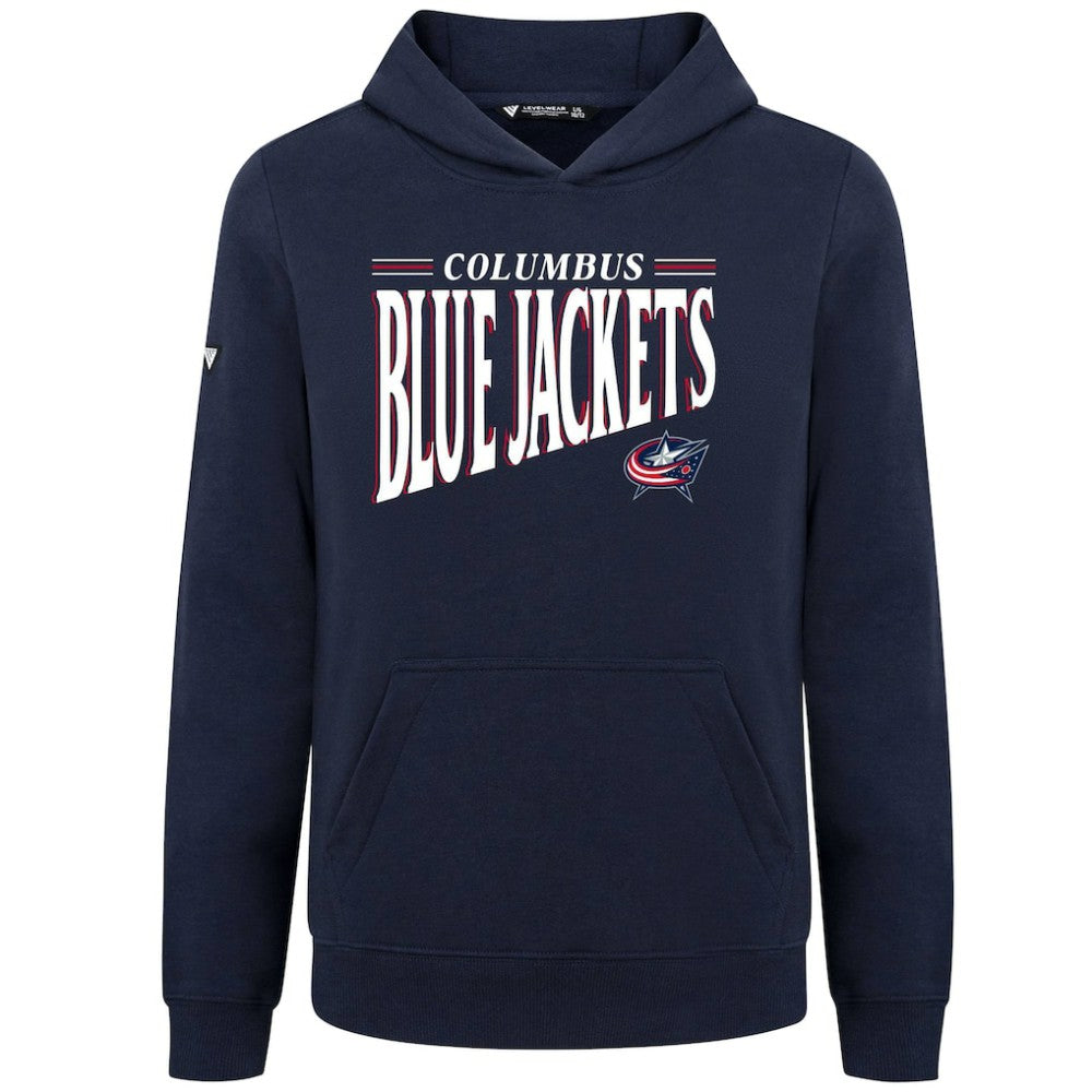 Columbus Blue Jackets Levelwear Youth Jr Podium Tally Pullover Hoodie