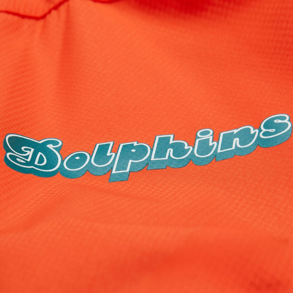 NFL Miami Dolphins Tie Breaker Vintage Logo Lightweight Anorak Half-Zip Windbreaker