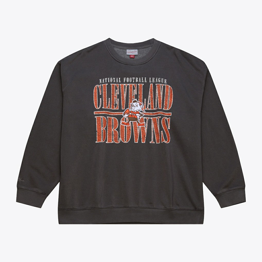 NFL Cleveland Browns Downtown Crew Vintage Logo Sweatshirt