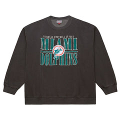 NFL Miami Dolphins Downtown Crew Vintage Logo Sweatshirt