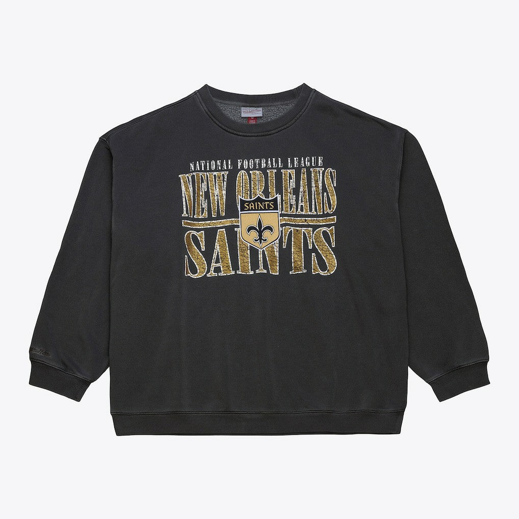NFL New Orleans Saints Downtown Crew Vintage Logo Sweatshirt