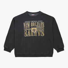 NFL New Orleans Saints Downtown Crew Vintage Logo Sweatshirt
