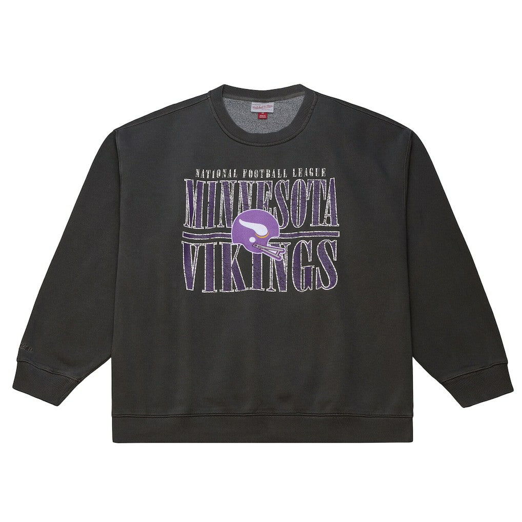 NFL Minnesota Vikings Downtown Crew Vintage Logo Sweatshirt