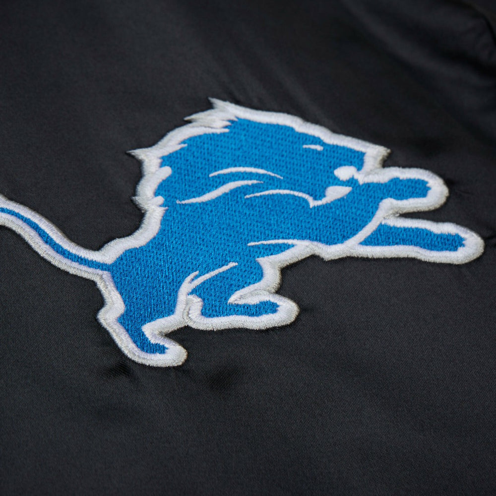 NFL Detroit Lions Downtown Satin Full-Snap Hooded Jacket