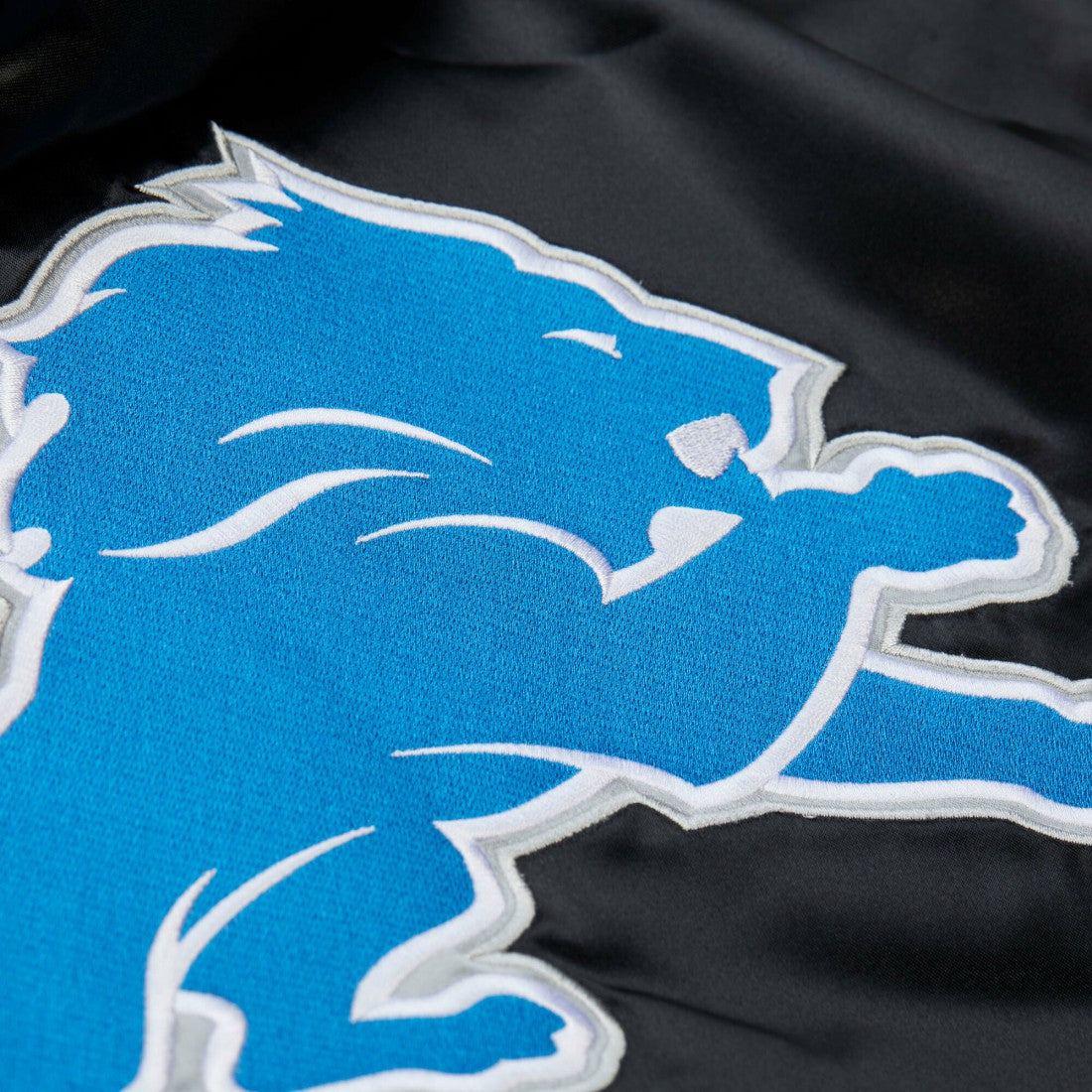 NFL Detroit Lions Downtown Satin Full-Snap Hooded Jacket