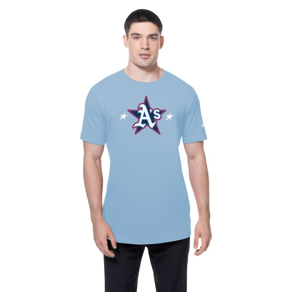 Athletics 2025 MLB All-Star Game Workout T-Shirt - Light Blue | New Era