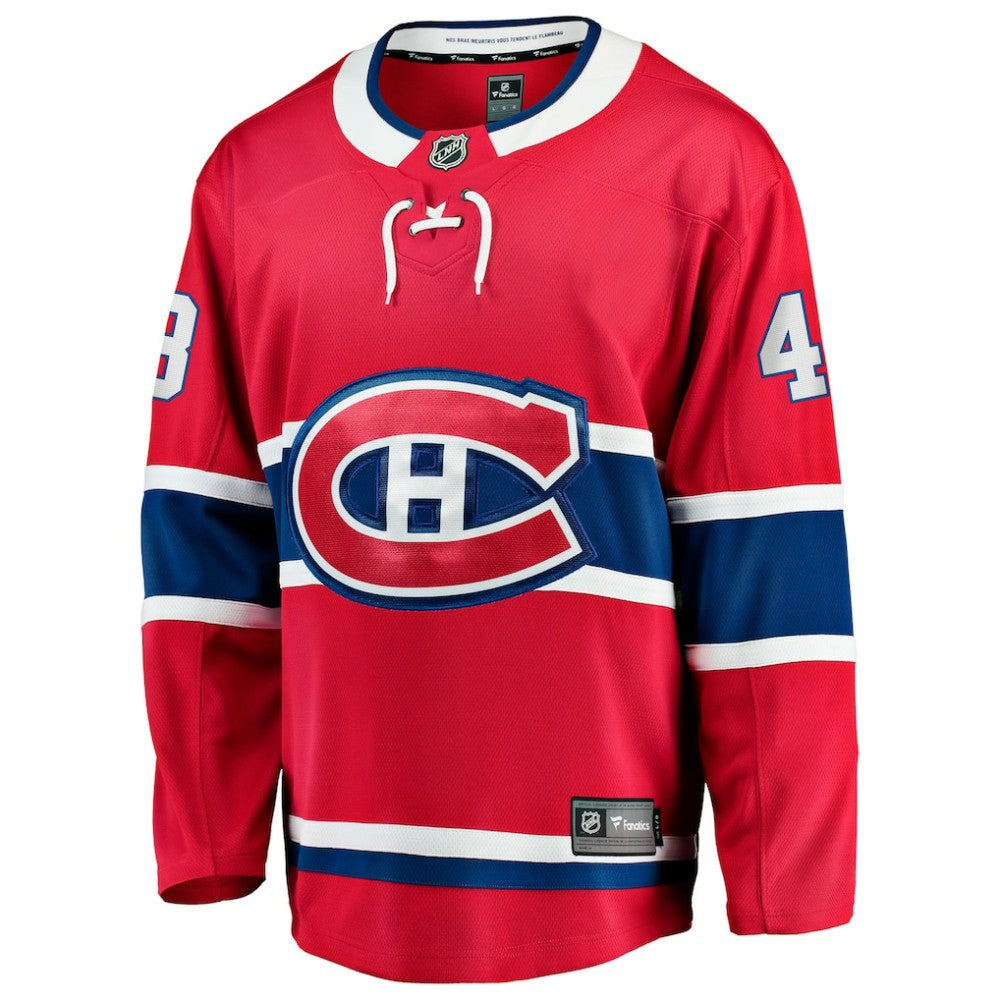 Lane Hutson Montreal Canadiens Fanatics Home Breakaway Jersey