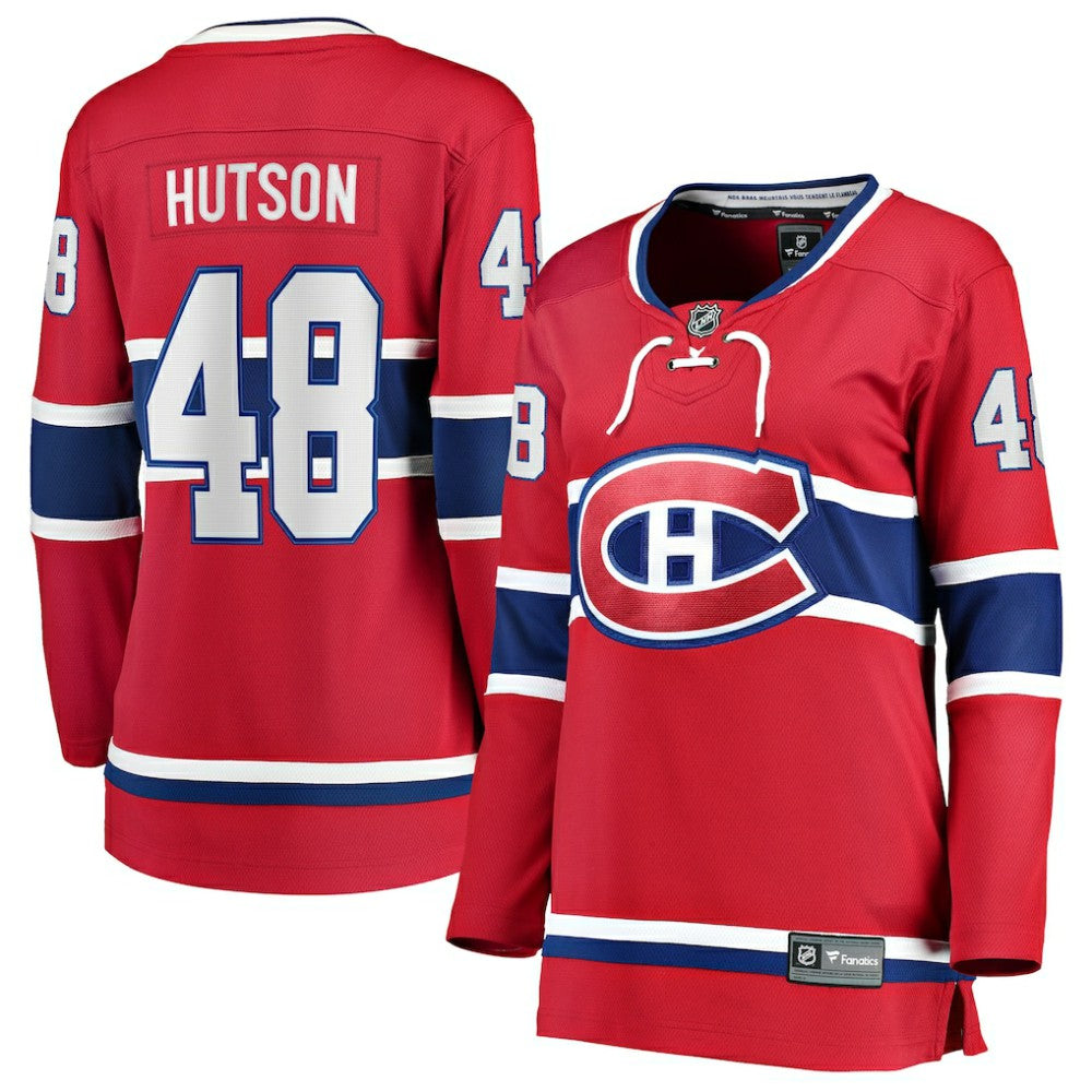 Lane Hutson Montreal Canadiens Fanatics Women's Home Breakaway Player Jersey