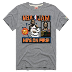 Jalen Brunson New York Knicks Homage Unisex NBA Jam Tri-Blend T-Shirt - Gray sale