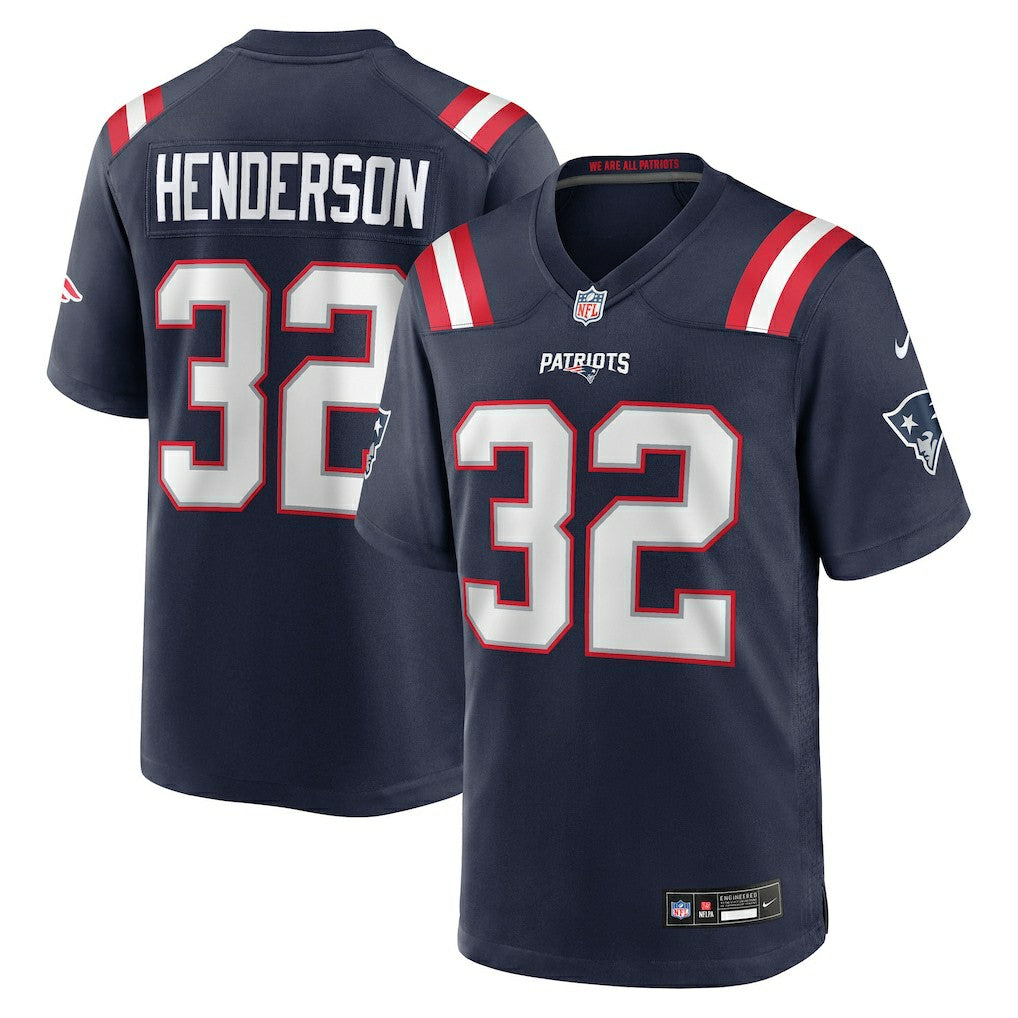 NFL New England Patriots TreVeyon Henderson  2025 NFL Draft Game Jersey