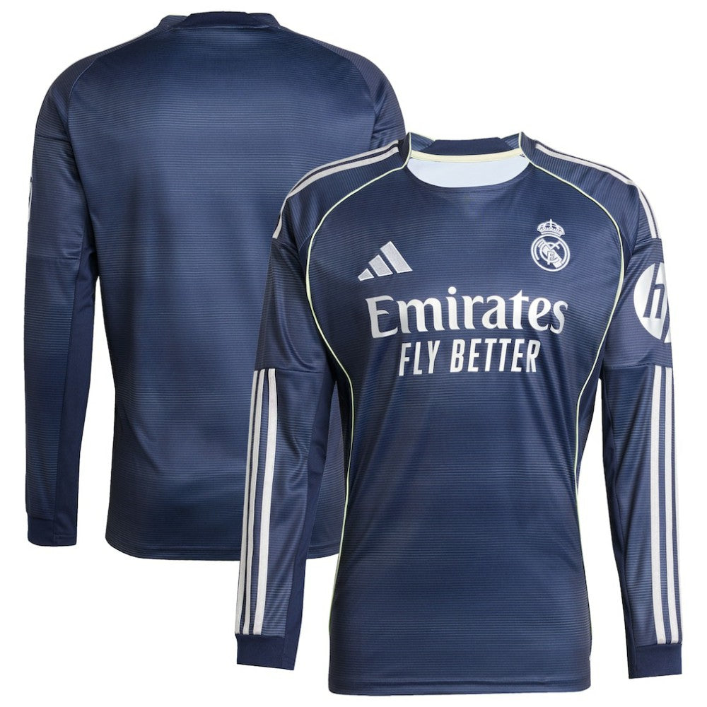 Real Madrid 2025/26 Home Long Sleeve Replica Jersey / Soccer Discount