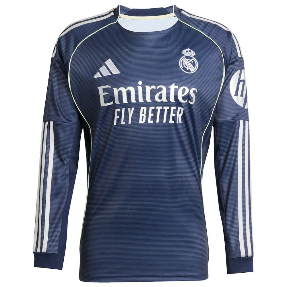 Real Madrid 2025/26 Home Long Sleeve Replica Jersey / Soccer Discount