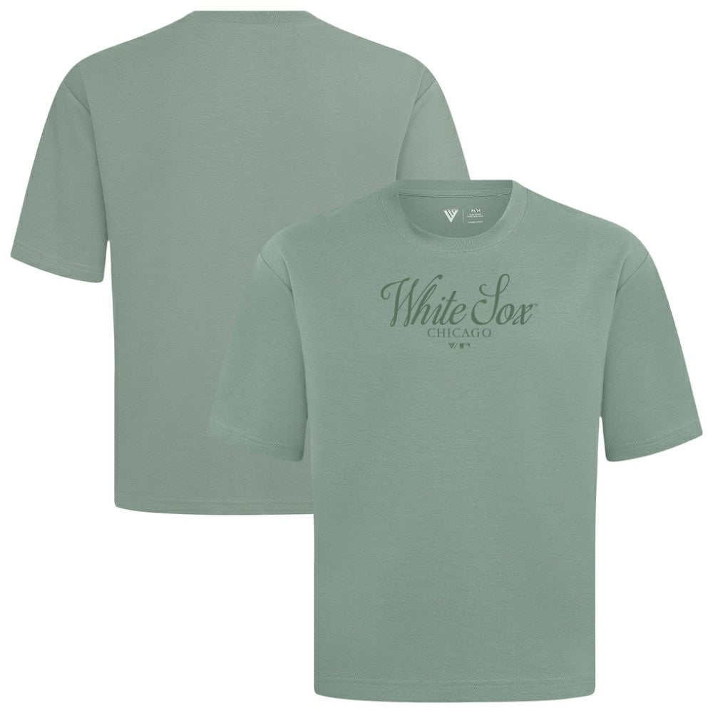 Chicago White Sox Levelwear Ethereal Oversized Luxe Signature Knit T-Shirt - Green