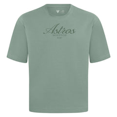 Houston Astros Levelwear Ethereal Oversized Luxe Signature Knit T-Shirt - Green